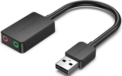 Звуковая карта Vention USB Sound Card 2.0 Channel 0.15 м Black (CDYB0)