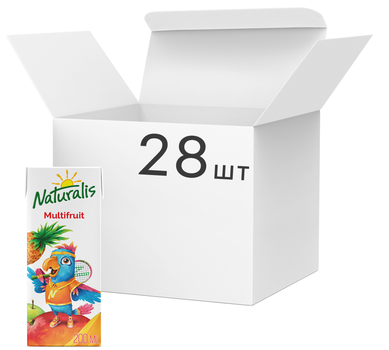 Упаковка нектару Naturalis Мультифрукт 0.2 л х 28 шт (7290006789815)