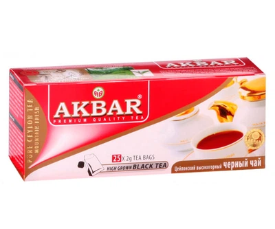 Черный чай Akbar в пакетиках 25 шт