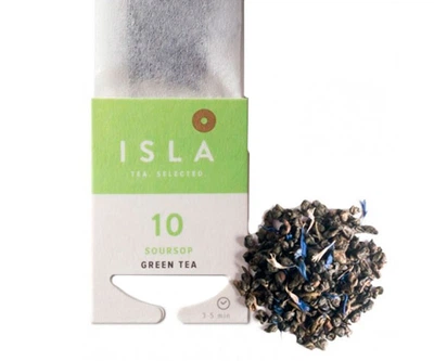 Зеленый чай ISLA №10 Саусеп в пакетиках 10х4 г