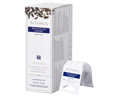Черный чай Althaus Mountain Herbs фильтр-пак 15 шт