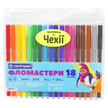 Фломастеры цветные 18 шт MiC (7550/18 ТП) (188137)