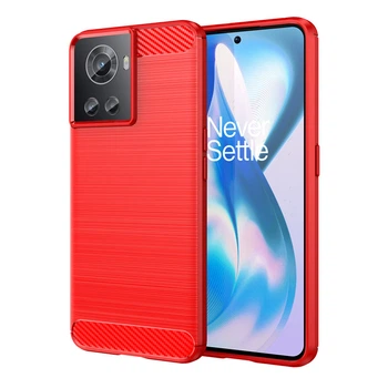 Чохол Lenuo Carbon Fiber для OnePlus Ace / 10R Red