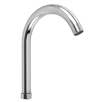 Излив для смесителя изогнутый GLOBUS LUX S25 20см металл хром 000008032