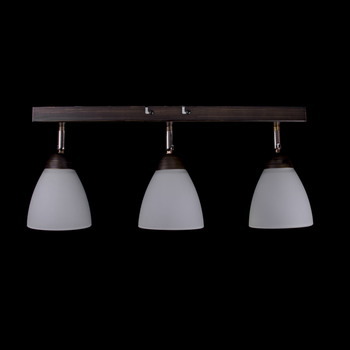 Люстра спот (направляемая) на 3 лампочки (венге)P3-11663/3C/WENGE+AB+MK