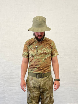 Летняя тактическая мужская футболка с коротким рукавом XXL Мультикам