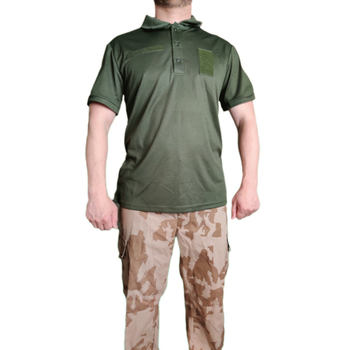 Рубашка поло военная для ЗСУ зеленая 2ХL (54)