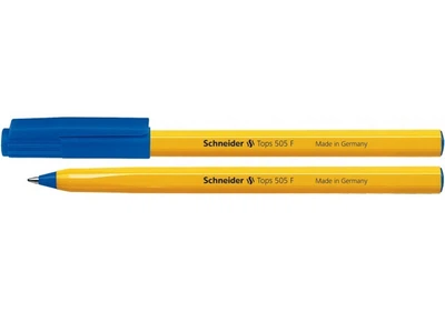 Ручка кулькова SCHNEIDER Tops F 505, синя