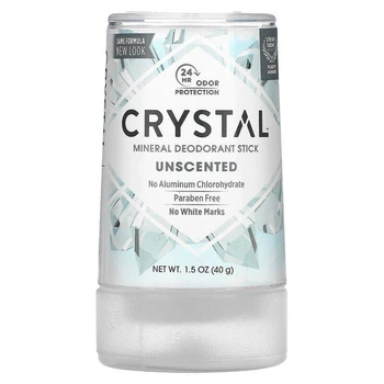 Crystal Body Deodorant, мінеральний сольовий дезодорант-олівець, без запаху, 40 г