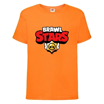 Футболка дитяча Бравл Старс (Brawl Stars) помаранчевий 128 см
