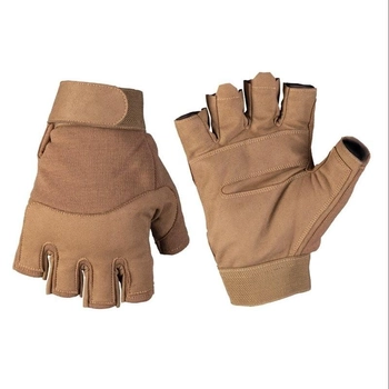 Тактичні рукавиці Mil-Tec Army Fingerless - Coyote (Size S)