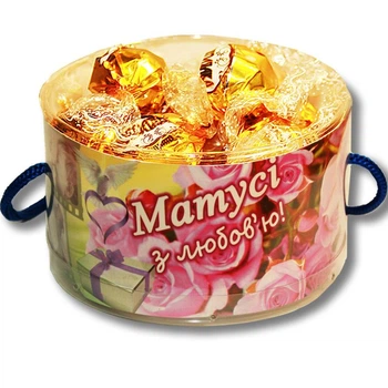 Тубус "Маме с любовью!" с конфетами 3. 160г Чоколядка