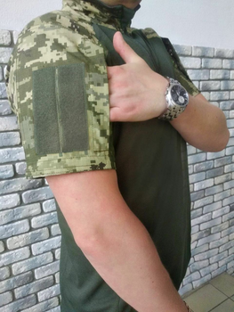 Військова тактична сорочка з коротким рукавом Убакс 48 Хакі Піксель