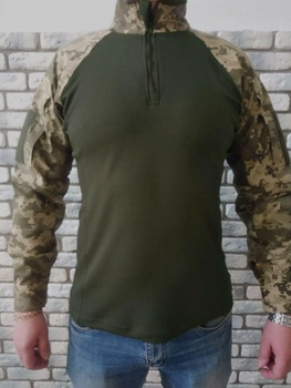 Військова тактична сорочка з довгим рукавом Убакс 56 Хакі Піксель