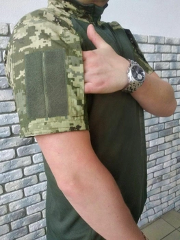 Военная тактическая рубашка с коротким рукавом Убакс 46 Хаки Пиксель