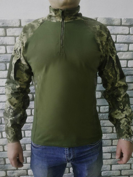 Військова тактична сорочка з довгим рукавом Убакс 58 Оліва Піксель