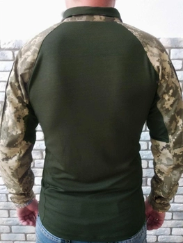 Військова тактична сорочка з довгим рукавом Убакс 54 Хакі Піксель