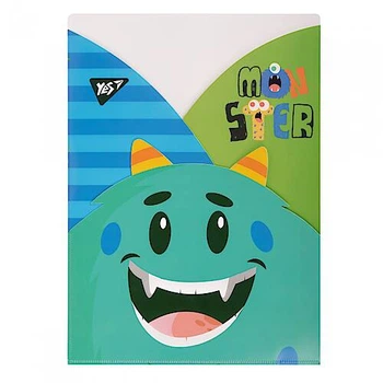 Папка - уголок A4 "monsters", 3 фигурные отделения YES (491941)