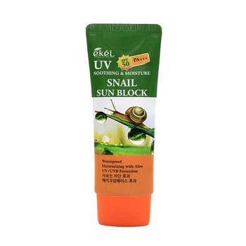 Солнцезащитный крем с муцином улитки Ekel UV Snail Sun Block SPF50+ PA+++ 70ml
