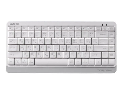 Клавіатура A4tech Fstyler FBK11, USB, бездротова (BT+2.4 ГГц), Bluetooth, мембранні клавіші White