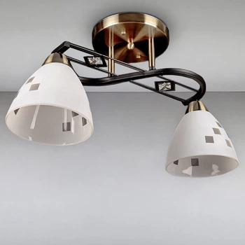 Люстра потолочная Light House SH-15567/2 AB+BK H240*L460*W170 E27 бронза