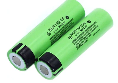 Акумулятор без захисту Panasonic NCR18650B 3400 mAh 18650 Li-ion 8А плоский плюс (667214123) Зелений