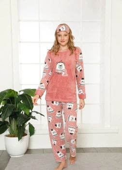 Піжама велсофт Glisa Pijama GL-555_pink M персиковий