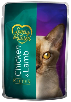 Влажный корм для кошек Lovely Hunter With chicken and lamb for kittens 85 г (LHU45472) (4771317454720)