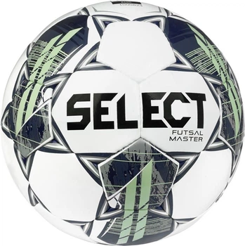 Мяч футзальный Select Futsal Master v22 белый/зеленый Уни 4 (104346-334-4)