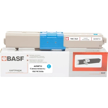 Картридж для OKI Cyan (46508711) BASF 46&nbsp;508&nbsp;711 Cyan BASF-KT-46508711