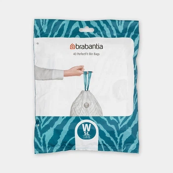 Набор пакетов для мусора Brabantia 137846 W на 5л, 40шт.