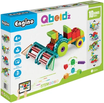 Конструктор Engino Qboidz Фермерський трактор із 10 бонусними моделями (QB50) (9869205580110)