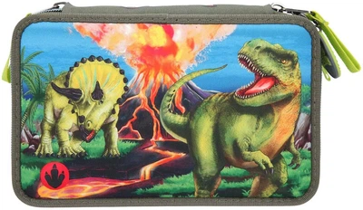DINO WORLD Пенал з наповненням c LED підсвічуванням для хлопчика Світ Динозаврів (11460)