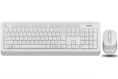 Комплект бездротовий A4Tech FG1010 Wireless White/Grey (4711421943581)