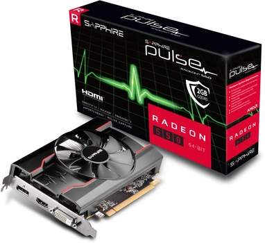 Видеокарта Sapphire Radeon RX 550 2GB GDDR5 Pulse (11268-21-20G)