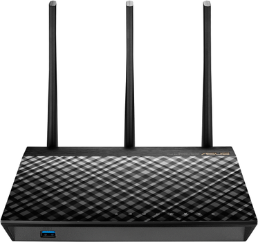 Бездротовий маршрутизатор Asus RT-AC66U B1 (AC1750, 1xGE WAN, 4xGE LAN, 1xUSB 3.0, 1xUSB 2.0, підтримка 3G/4G-модему, 3 зовнішні антени)