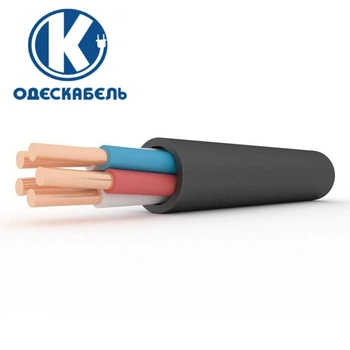 Кабель ВВГнг-LS 5*4 Одескабель силовий мідний 0,66 кВ (ож) (моноліт, негорючий, бездимний)