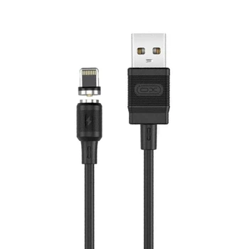 Кабель XO NB187 Магнітний USB - Lightning (2.1A) (1M) Чорний