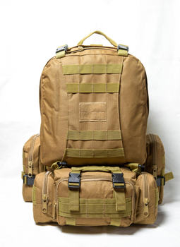Рюкзак тактичний штурмовий зсу 50 л, рюкзак військовий койот, похідний ЗСУ армійський