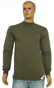 Тактична футболка з довгим рукавом (гольф) CT Хакі (100% хб) (CT137-54)