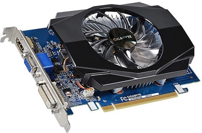 Відеокарта Gigabyte PCI-Ex GeForce GT 730 2048MB DDR3 (64bit) (902/1800) (DVI, HDMI, VGA) (GV-N730D3-2GI) (SN212251080772) - Уцінка