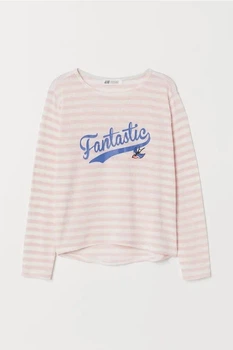 Джемпер розовый в полоску Fantastic H&M 134-140см (40006221)