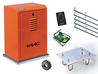 Автоматика для откатных ворот FAAC 884 MC KIT (створка до 3500 кг.) Без аксессуаров, 1 шт., 5 м