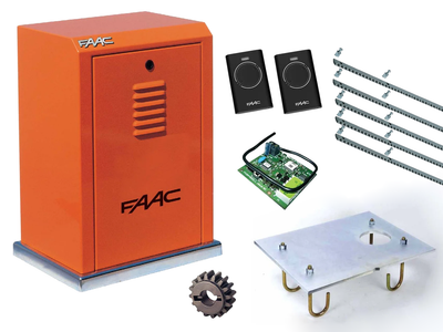 Автоматика для откатных ворот FAAC 884 MC KIT (створка до 3500 кг.) Без аксессуаров, 2 шт., 5 м