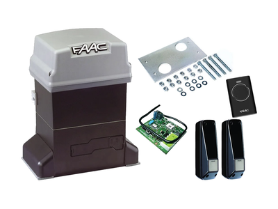 Автоматика для откатных ворот FAAC 746 ER KIT (створка до 600 кг.) Фотоэлементы, 1 шт., Без зубчатой рейки