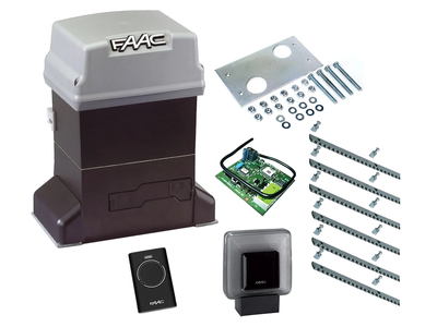Автоматика для откатных ворот FAAC 746 ER KIT (створка до 600 кг.) Сигнальная лампа, 1 шт., 6 м