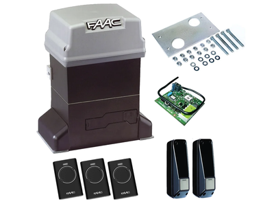 Автоматика для откатных ворот FAAC 746 ER KIT (створка до 600 кг.) Фотоэлементы, 3 шт., Без зубчатой рейки