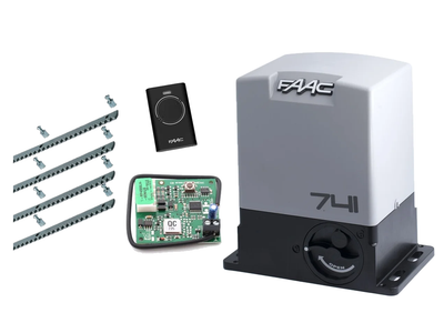 FAAC 741 KIT автоматика для откатных ворот (створка до 900 кг.) Без аксессуаров, 1 шт., 4 м