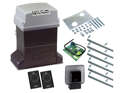 Автоматика для откатных ворот FAAC 746 ER KIT (створка до 600 кг.) Сигнальная лампа, 2 шт., 6 м