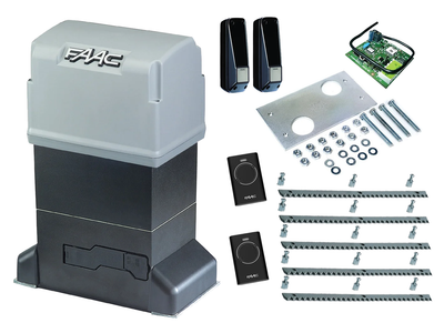 Автоматика для откатных ворот FAAC 844 ER KIT (створка до 1800 кг.) Фотоэлементы, 2 шт., 5 м